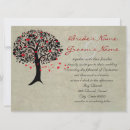 Search for heart tree invitations Vintage