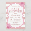 Search for rose gold baby shower invitations Modern