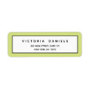 Search for lime return address labels Modern