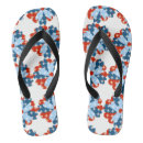 Search for 4th of july flipflops Red white and blue