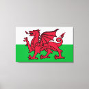 Search for dragon canvas prints Welsh flag