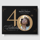 Search for 40th birthday guest books Elegant