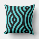 Search for black and turquoise cushions Elegant