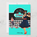 Search for 50s diner invitations Chequered