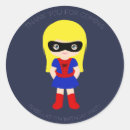 Search for girl superhero stickers Birthday