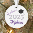 Search for purple christmas tree decorations Silver