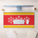 Search for red snowflake mouse mats White