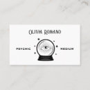 Search for mystic business cards Black and white
