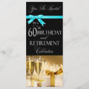 Search for retirement 60th birthday invitations Elegant