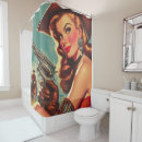 Search for vintage western shower curtains Cowgirl