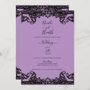Search for lavender black wedding invitations Lilac