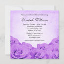 Search for purple rose bridal shower invitations Vintage