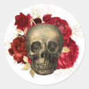 Search for skull with flowers stickers Gothic