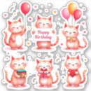 Search for happy birthday cake stickers Pink