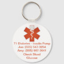 Search for medical information key rings Alert