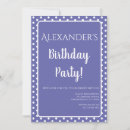 Search for periwinkle birthday invitations Modern