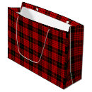 Search for red and black gift bags Tartan