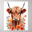 Search for cute highland cow art Farm animals