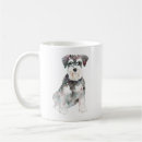 Search for miniature schnauzer dog mugs Illustration