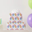 Search for rainbow birthday wrapping paper Watercolor