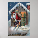 Search for christmas window posters Santa