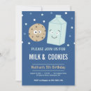 Search for milk and cookies birthday invitations Dessert party