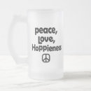 Search for hippy beer glasses Peace