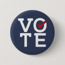 Search for red white and blue badges Get out the vote