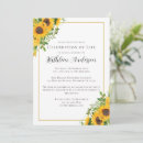 Search for rustic memorial service invitations Sunflower