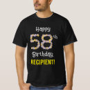 Search for 58th tshirts 58 years old
