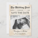 Search for newspaper wedding save the dates Elegant