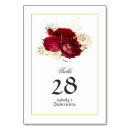 Search for gold and red table cards Vintage