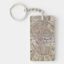 Search for antique map key rings French