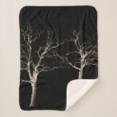 Search for black and white nature blankets Trees