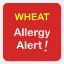 Search for wheat allergy stickers Alert