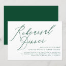 Search for green rehearsal dinner invitations Minimalist
