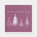 Search for purple christmas napkins White