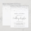 Search for silver glitter invitations Elegant