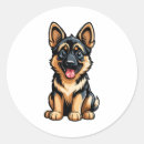 Search for german shepherd pup stickers Animal
