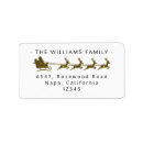 Search for gold label return address labels Xmas