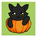 Search for cute halloween pumpkin posters Black
