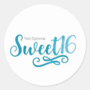 Search for teal sweet sixteen stickers Party