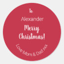 Search for merry christmas words stickers Red