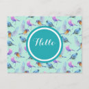 Search for wild bird postcards Watercolor