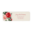 Search for red rose return address labels Pink