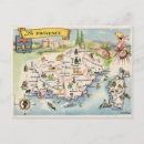 Search for retro map postcards France
