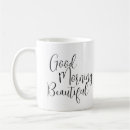 Search for beautiful morning mugs Typography
