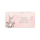 Search for bunnies return address labels Pink