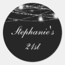 Search for 21st birthday party stickers Black