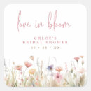 Search for square bridal shower stickers Watercolor floral